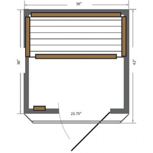 _SunRay Barrett 1-Person Indoor Infrared Sauna_Indoor Infrared Sauna