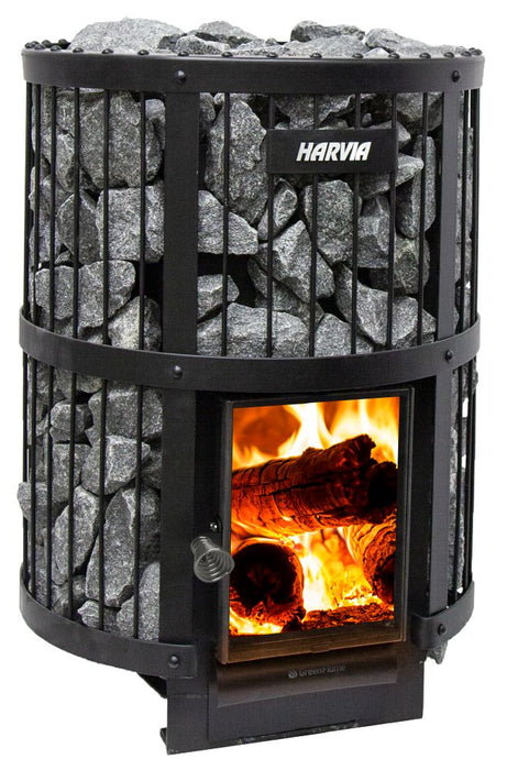 WK200LD_Harvia Legend GreenFlame Series 240 Wood Stove Sauna Heater_