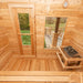 Canadian Timber Collection Luna Sauna Interior View of Windows