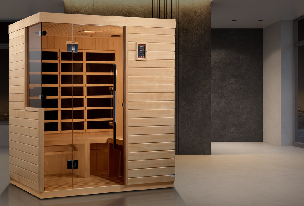 Golden Designs Dynamic Bilbao Infrared Sauna w/ Hemlock Wood