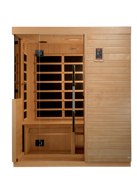 Golden Designs Dynamic Bilbao Infrared Sauna w/ Hemlock Wood