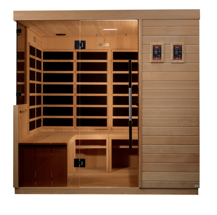 Golden Designs Dynamic La Sagrada Infrared Sauna w/ Hemlock Wood