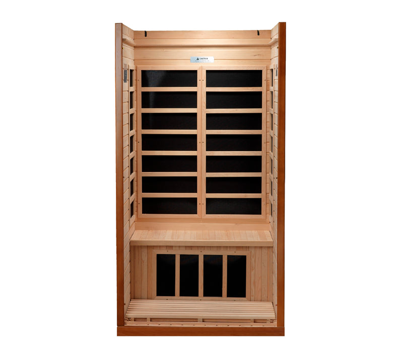 Golden Designs Dynamic Barcelona FAR Infrared Sauna with Hemlock Wood