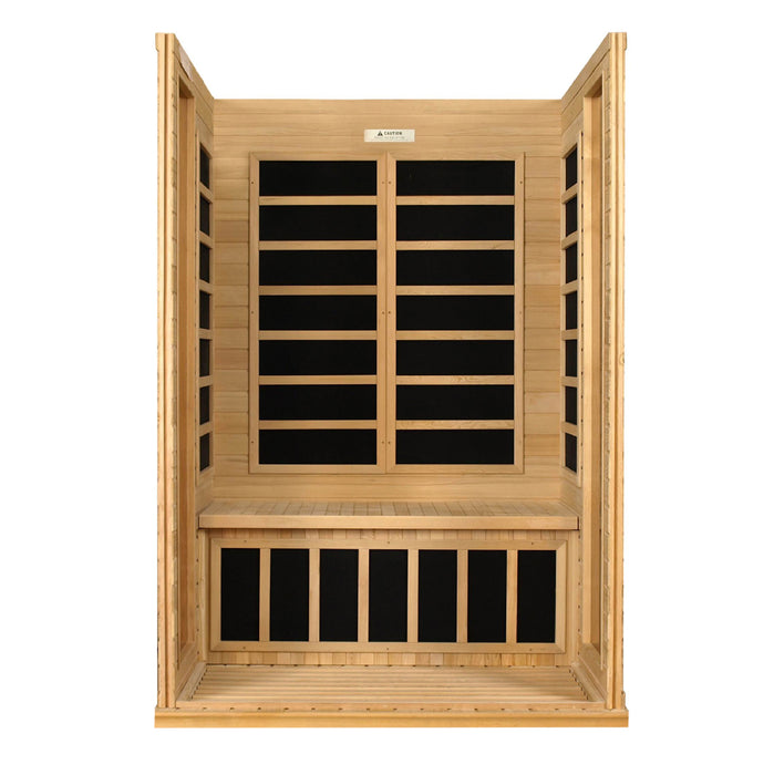 Golden Designs Dynamic Versailles FAR Infrared Sauna with Hemlock Wood