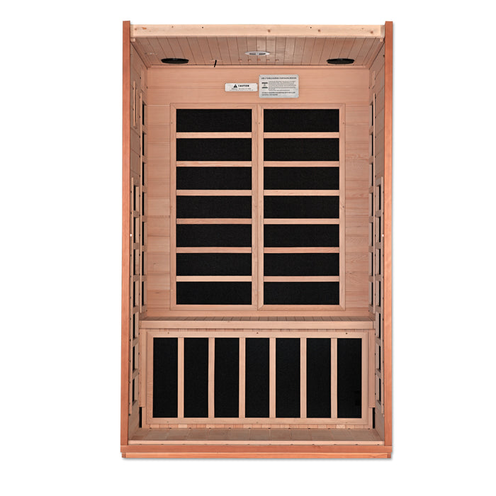 Golden Designs Dynamic Cordoba Elite FAR Infrared Sauna with Hemlock Wood