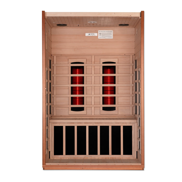 Golden Designs Dynamic Full Spectrum Cardoba FAR Infrared Sauna w/ Hemlock Wood