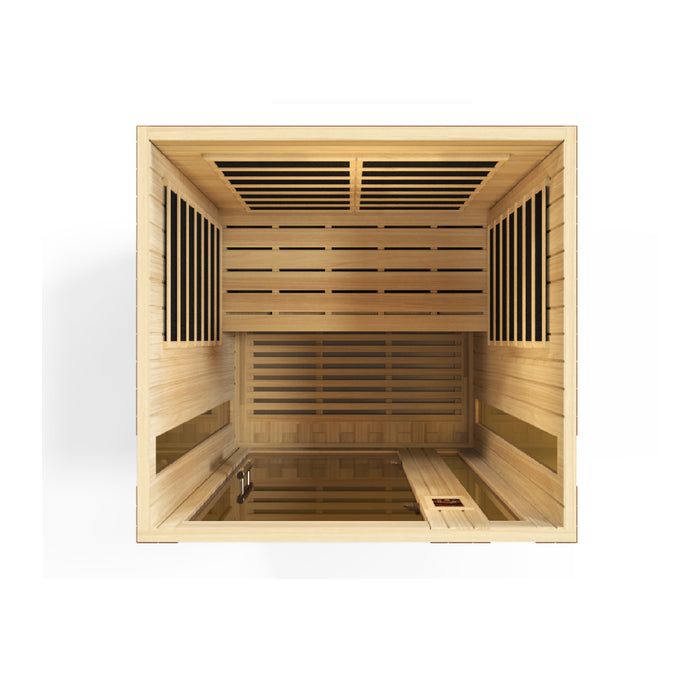 Golden Designs Dynamic Vittoria FAR Infrared Sauna with Hemlock Wood