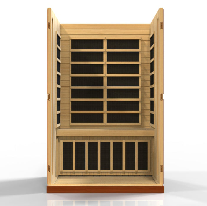 Golden Designs Dynamic Vittoria FAR Infrared Sauna with Hemlock Wood