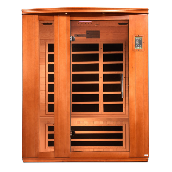 Golden Designs Dynamic Lugano FAR Infrared Sauna w/ Hemlock Wood