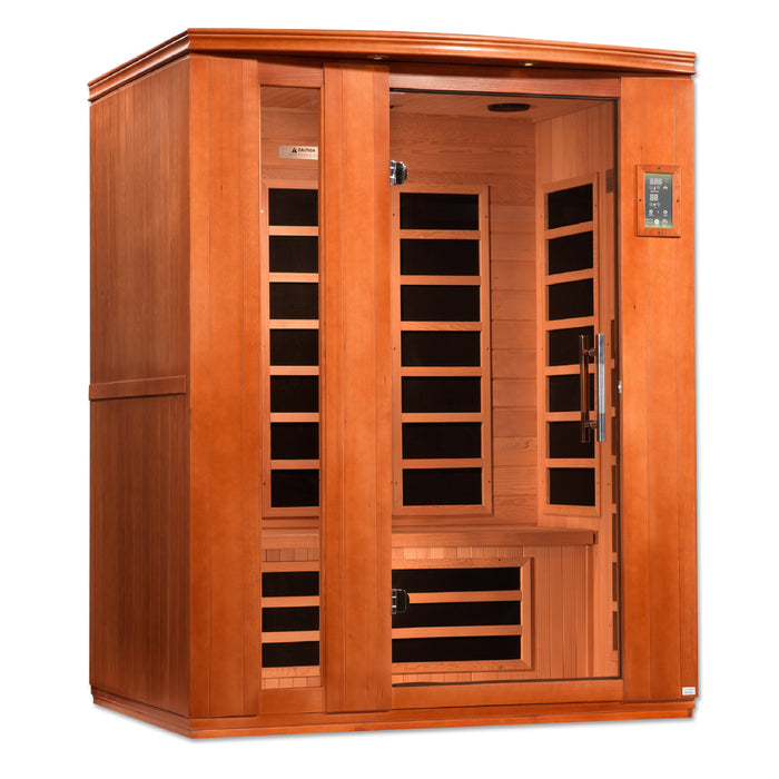 Golden Designs Dynamic Lugano FAR Infrared Sauna w/ Hemlock Wood