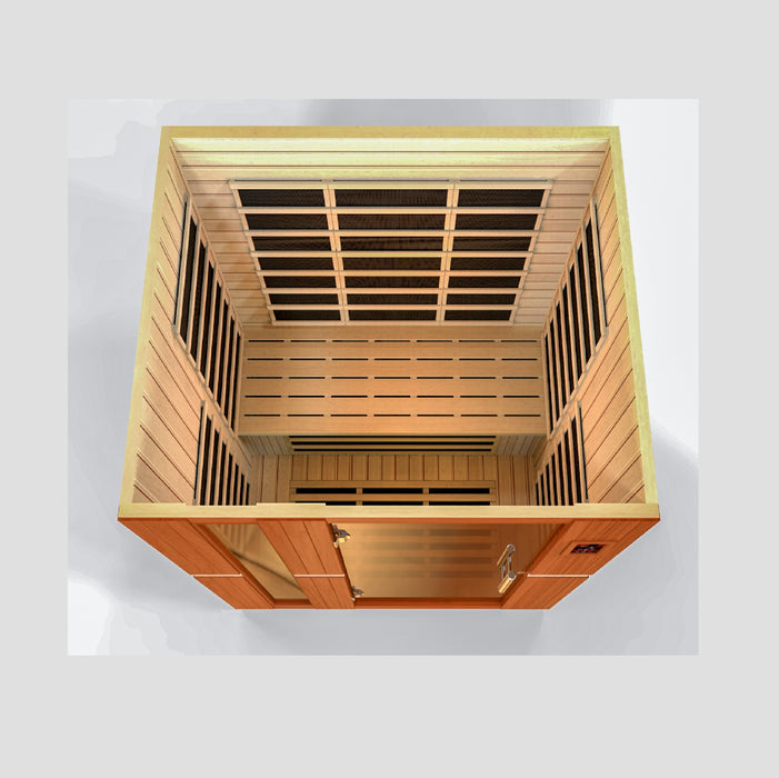 Golden Designs Dynamic Lugano FAR Infrared Sauna w/ Hemlock Wood