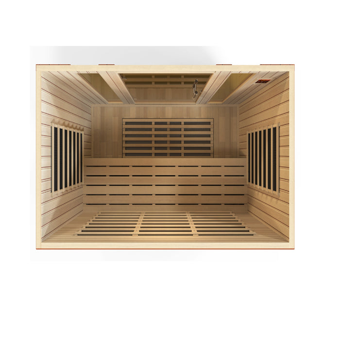 Golden Designs Dynamic Bergamo Infrared Sauna with Hemlock Wood