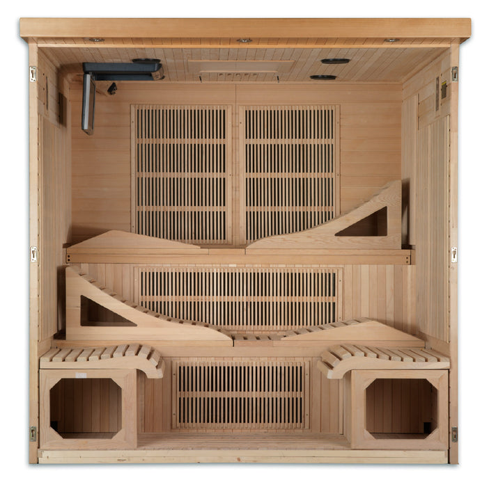 Golden Designs Dynamic Monaco Infrared Sauna w/ Hemlock Wood