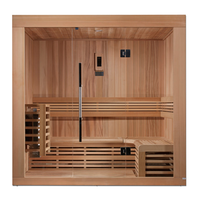 Golden Designs Copenhagen Edition 3-Person Traditional Sauna w/ Red Cedar Wood