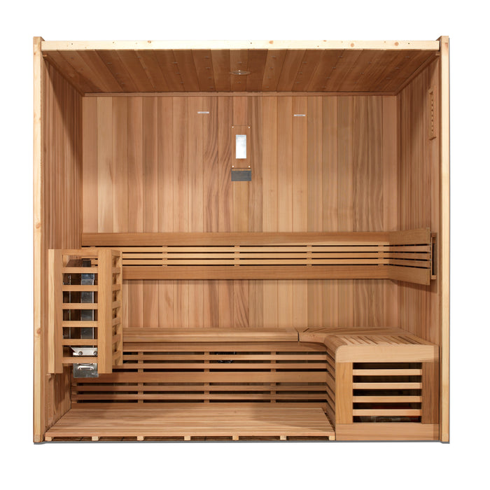 Golden Designs Copenhagen Edition 3-Person Traditional Sauna w/ Red Cedar Wood