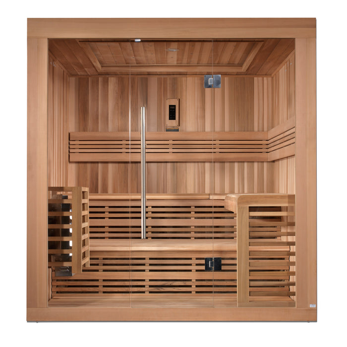 Golden Designs Osla Edition 6-Person Traditional Sauna w/ Red Cedar Wood