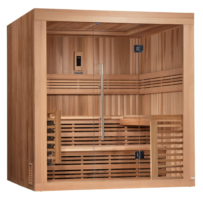 Golden Designs Osla Edition 6-Person Traditional Sauna w/ Red Cedar Wood