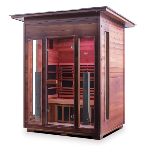 Enlighten Diamond 3 Person Infrared/Traditional Hybrid Sauna