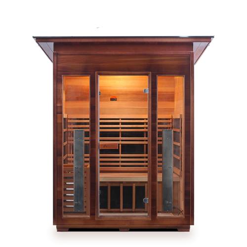 Enlighten Diamond 3 Person Infrared/Traditional Hybrid Sauna