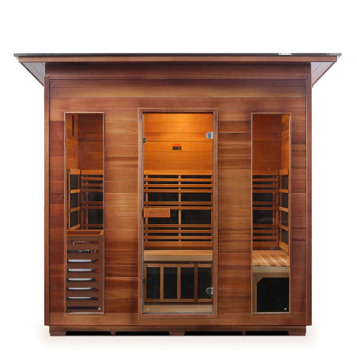 Enlighten Diamond 5 Person Infrared/Traditional Hybrid Sauna