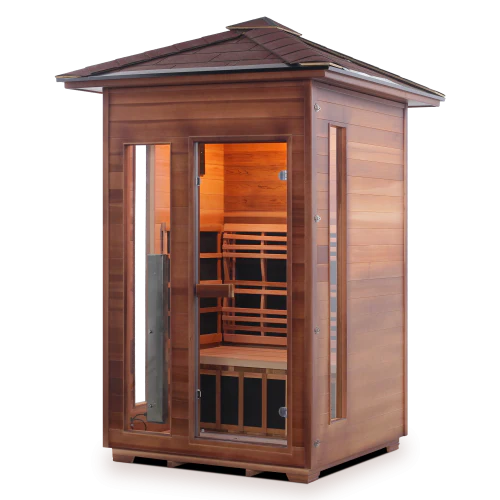 Enlighten Rustic 2 Person Full Spectrum Infrared Sauna