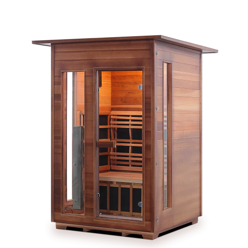 Enlighten Rustic 2 Person Full Spectrum Infrared Sauna