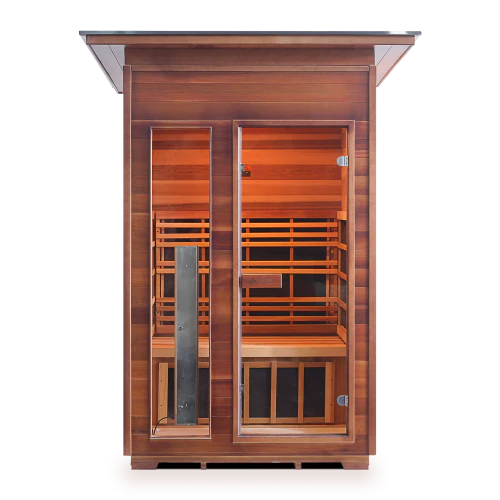 Enlighten Rustic 2 Person Full Spectrum Infrared Sauna