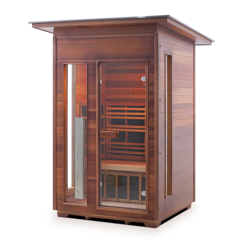 Enlighten Rustic 2 Person Full Spectrum Infrared Sauna