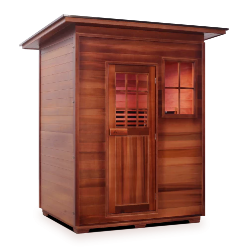 Enlighten Sapphire 3 Person Infrared/Traditional Hybrid Sauna