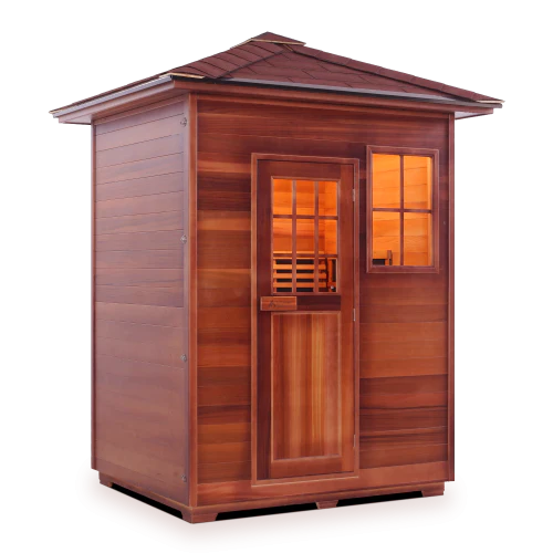 Enlighten Sapphire 3 Person Infrared/Traditional Hybrid Sauna