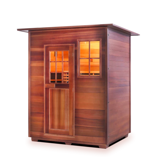 Enlighten Sapphire 3 Person Infrared/Traditional Hybrid Sauna