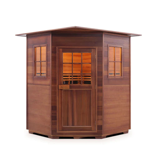 Enlighten Sapphire 4C 4 Person Infrared/Traditional Hybrid Sauna