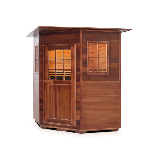 Enlighten Sapphire 4C 4 Person Infrared/Traditional Hybrid Sauna