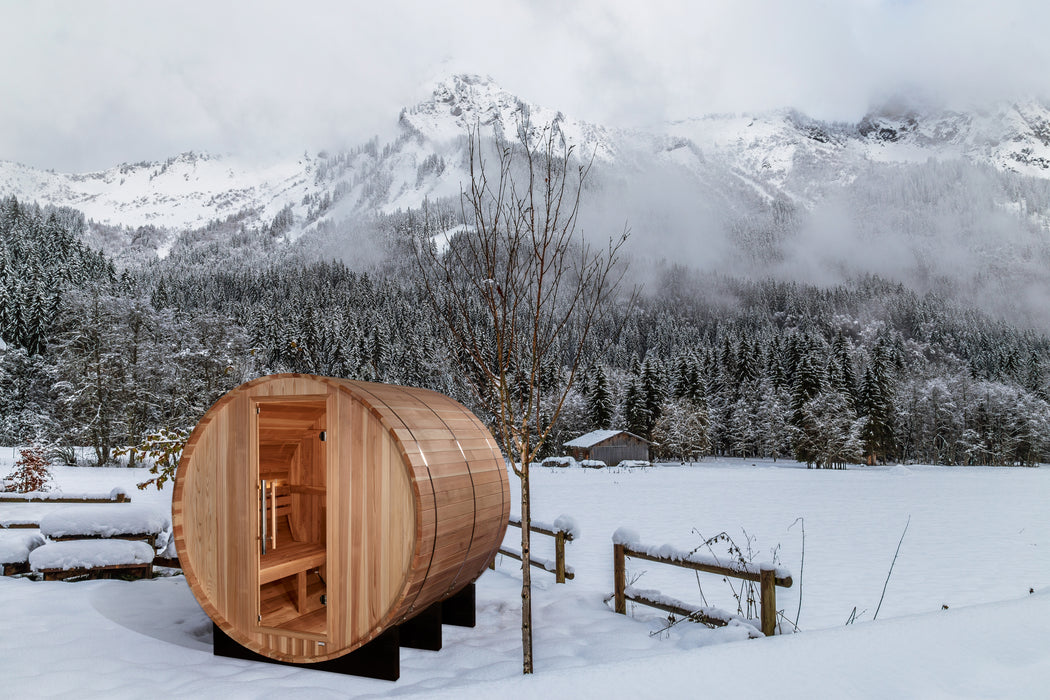 Golden Designs Arosa 4-Person Barrel Traditional Sauna