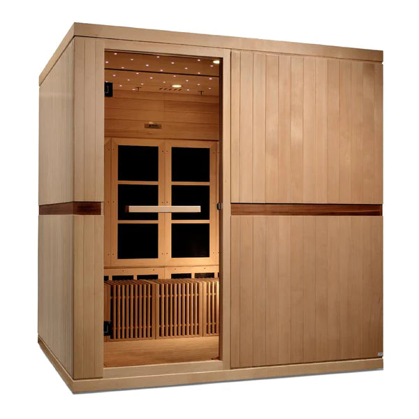 Golden Designs Dynamic Catalonia Infrared Sauna w/ Hemlock Wood