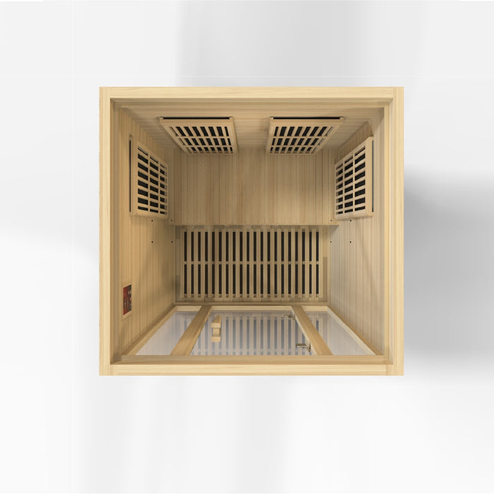 Golden Designs Maxxus Seattle FAR Infrared Sauna with Hemlock Wood