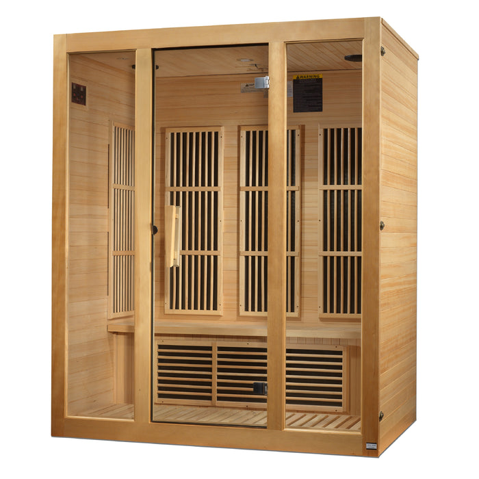 Golden Designs Maxxus Bellevue FAR Infrared Sauna with Hemlock Wood