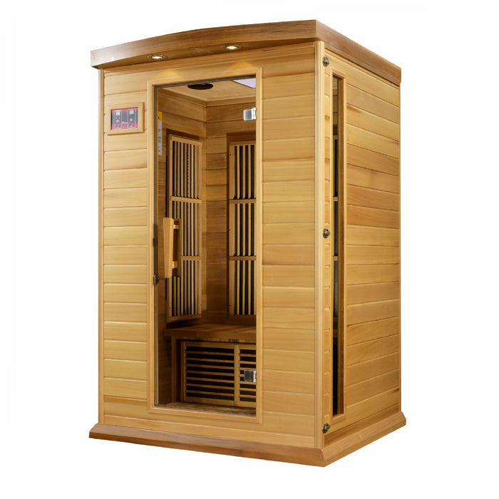 Golden Designs Maxxus 2-Person FAR Infrared Sauna w/ Red Cedar Wood