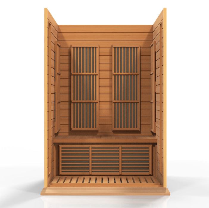Golden Designs Maxxus 2-Person FAR Infrared Sauna w/ Red Cedar Wood