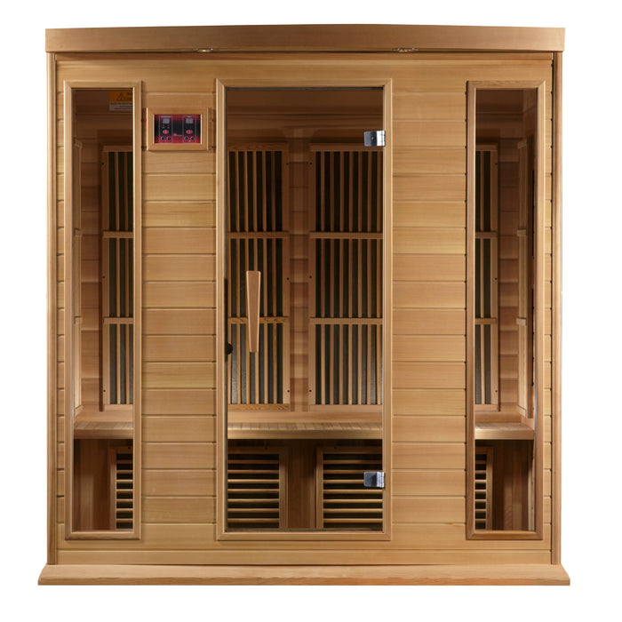 Golden Designs Maxxus 4-Person FAR Infrared Sauna with Red Cedar Wood