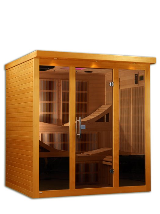 Golden Designs Dynamic Monaco Infrared Sauna w/ Hemlock Wood