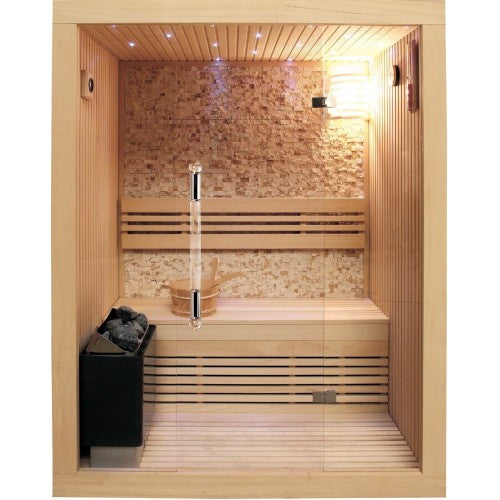 _SunRay Rockledge 2-Person Indoor Traditional Sauna_Indoor Infrared Sauna