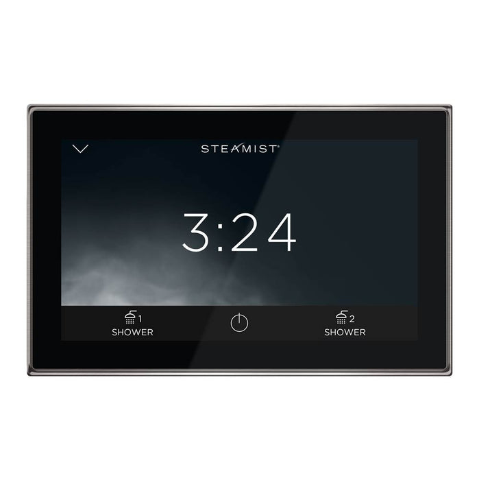 021-SH550M-BN-BK_Steamist Touchscreen Control for ShowerSense with Wi-Fi - Black Dashboard_Steam Shower Control Kit