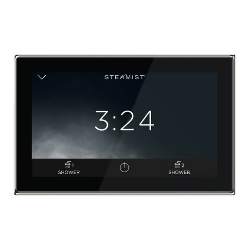 021-SH550M-PN-BK_Steamist Touchscreen Control for ShowerSense with Wi-Fi - Black Dashboard_Steam Shower Control Kit