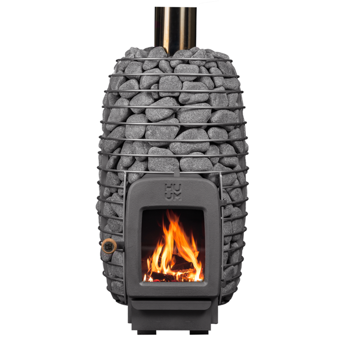 H10112001_HUUM Hive Heat 12.0Kw Wood-Fired Sauna Stove with Firebox Extension_Sauna Stove