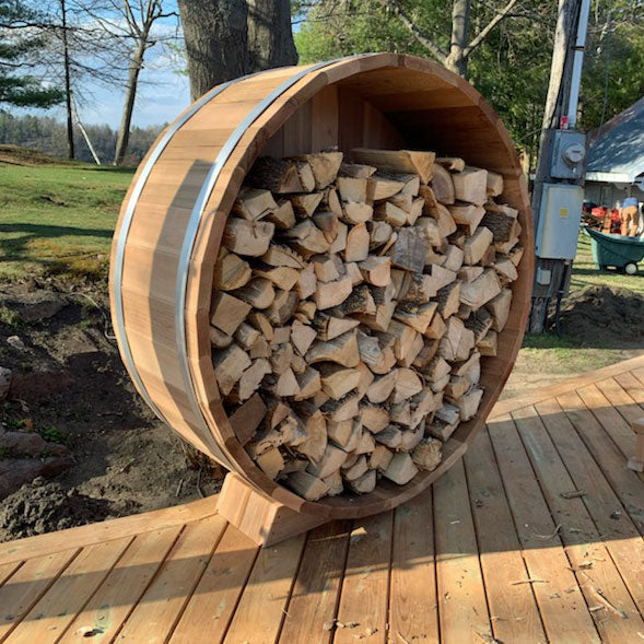 Leisurecraft 5" Clear Cedar Firewood Storage