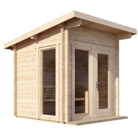 SaunaLife Model G4 Outdoor Home Sauna Kit Side