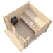 SaunaLife Model G4 Outdoor Home Sauna Kit Top Side