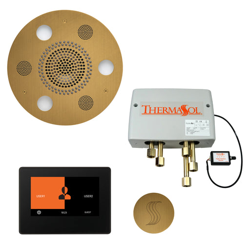 TWP7R-AB_ThermaSol Steam Shower The Total Wellness Package with 7" ThermaTouch Round_Steam Shower Control Kit